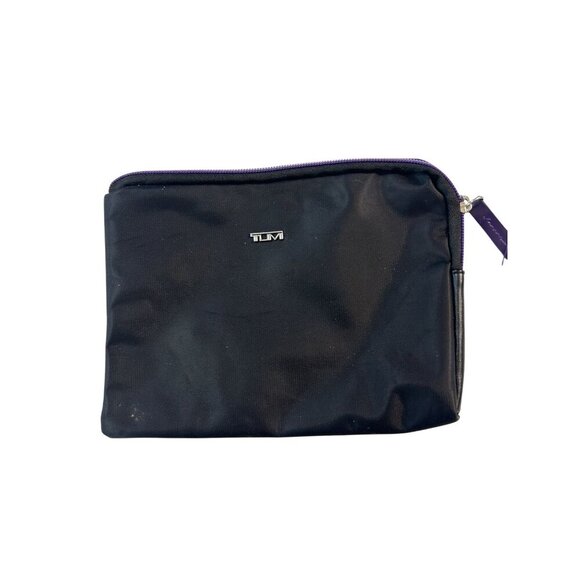 Tumi for Delta Airlines Black Travel Bag Zipper Pouch - Picture 1 of 4